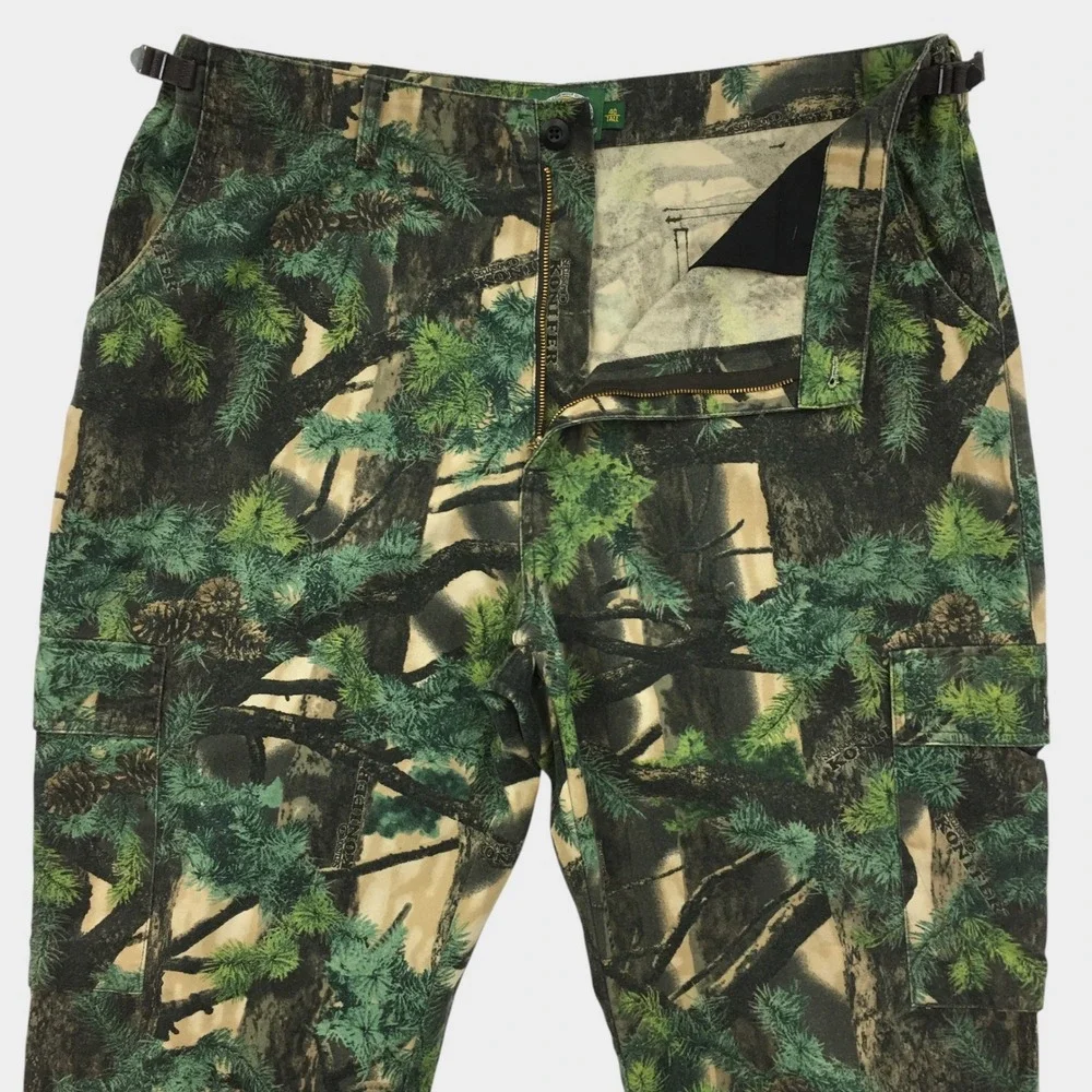 VINTAGE Cabelas Y2K Mens 40 Tall Camo Cargo Pants Seclusion 3D Konifer Tree